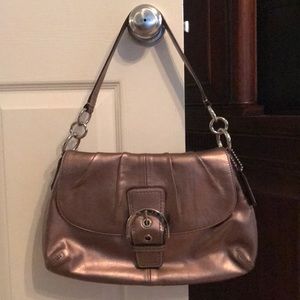 Gold Coach handbag